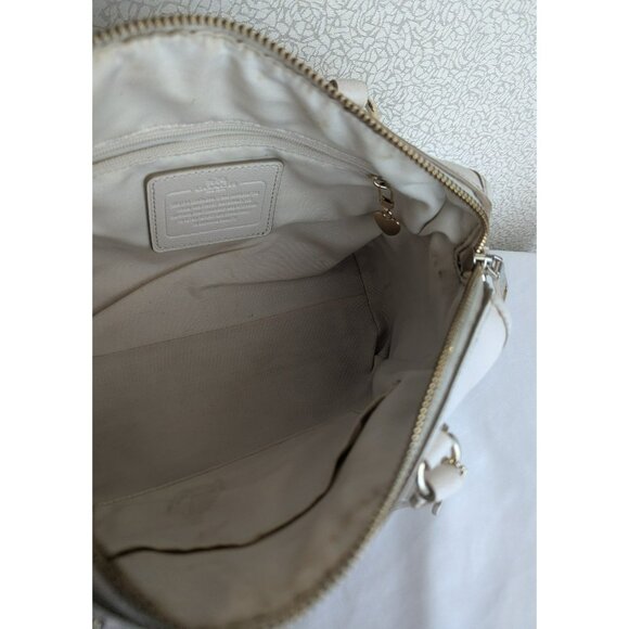 Coach Mini Bennett Satchel In Crossgrain Leather Cream/Chalk Gold K1457-F33329 - Picture 10 of 12